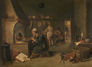 Alquimista de David Teniers the Younger